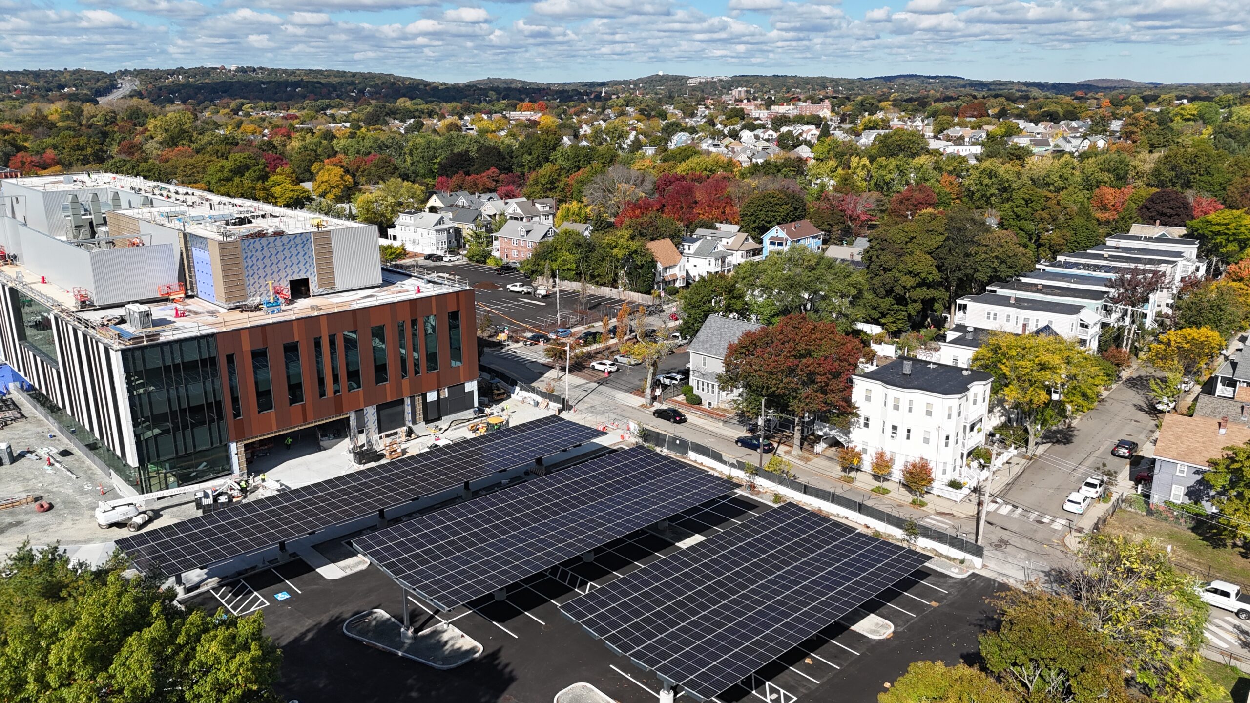office with solar panels