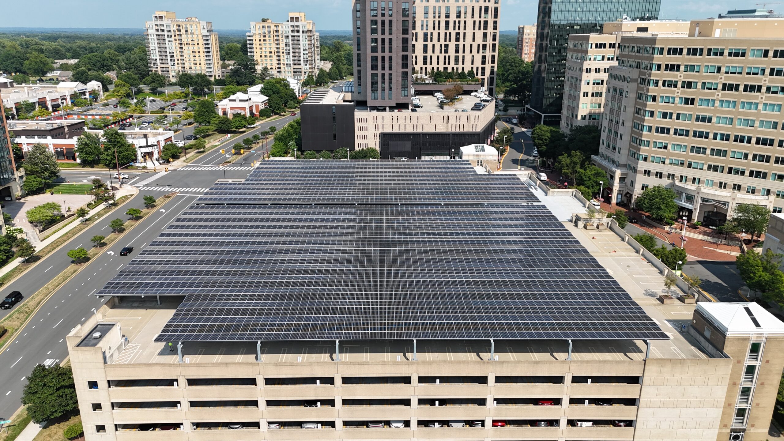 solar panel garage top
